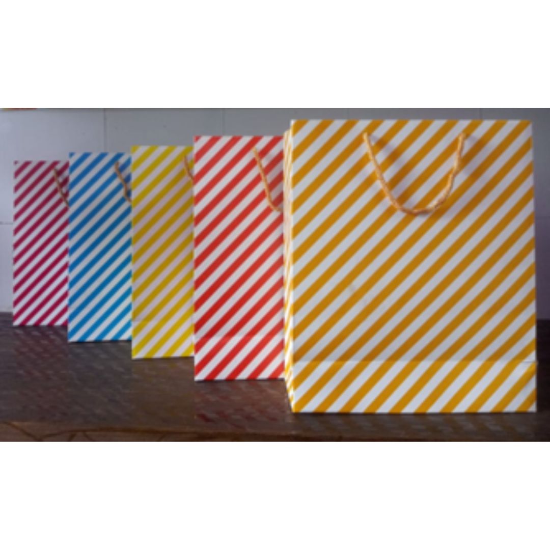 Gift Carry Bags With Handle (Coloure/designed Paper) Customized