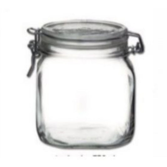 Glass Clip Jar Borgonovo