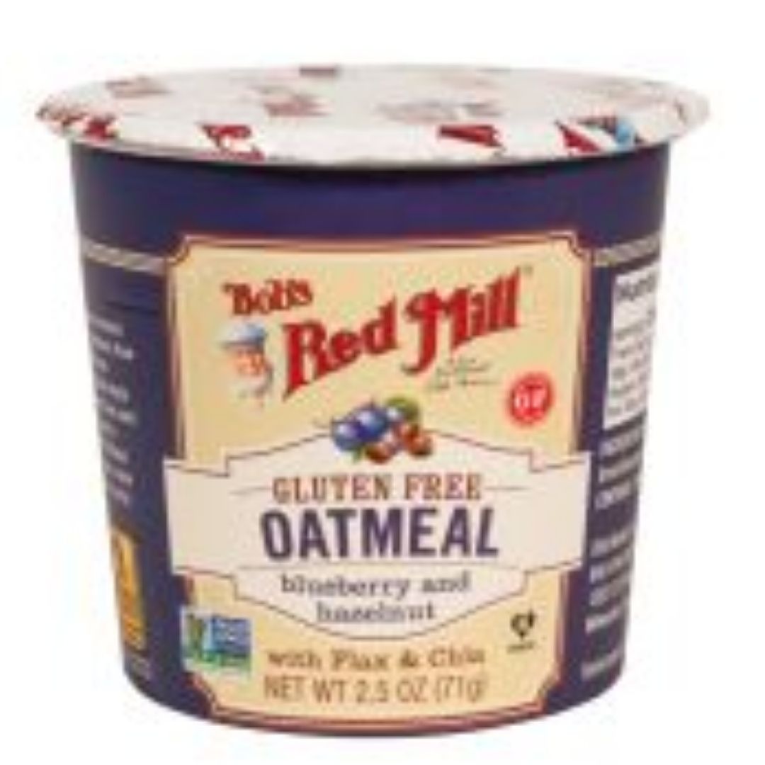 Gluten Free Blueberry Hazelnut Oatmeal Cup Bobs Red Mill