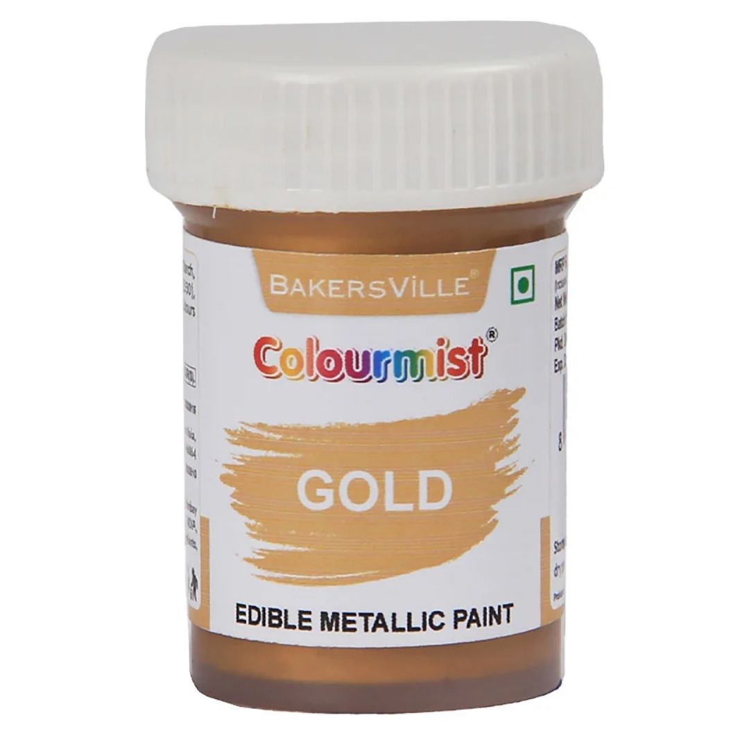 Gold Colourmist Edible Metallic Paint 20g Bakersville