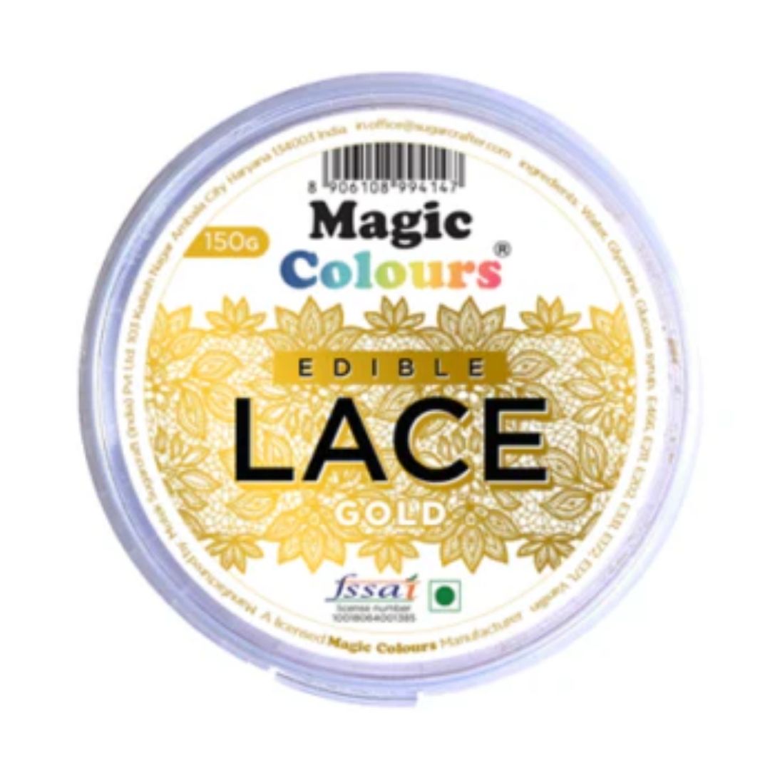 Gold Edible Lace Paste Magic Colours