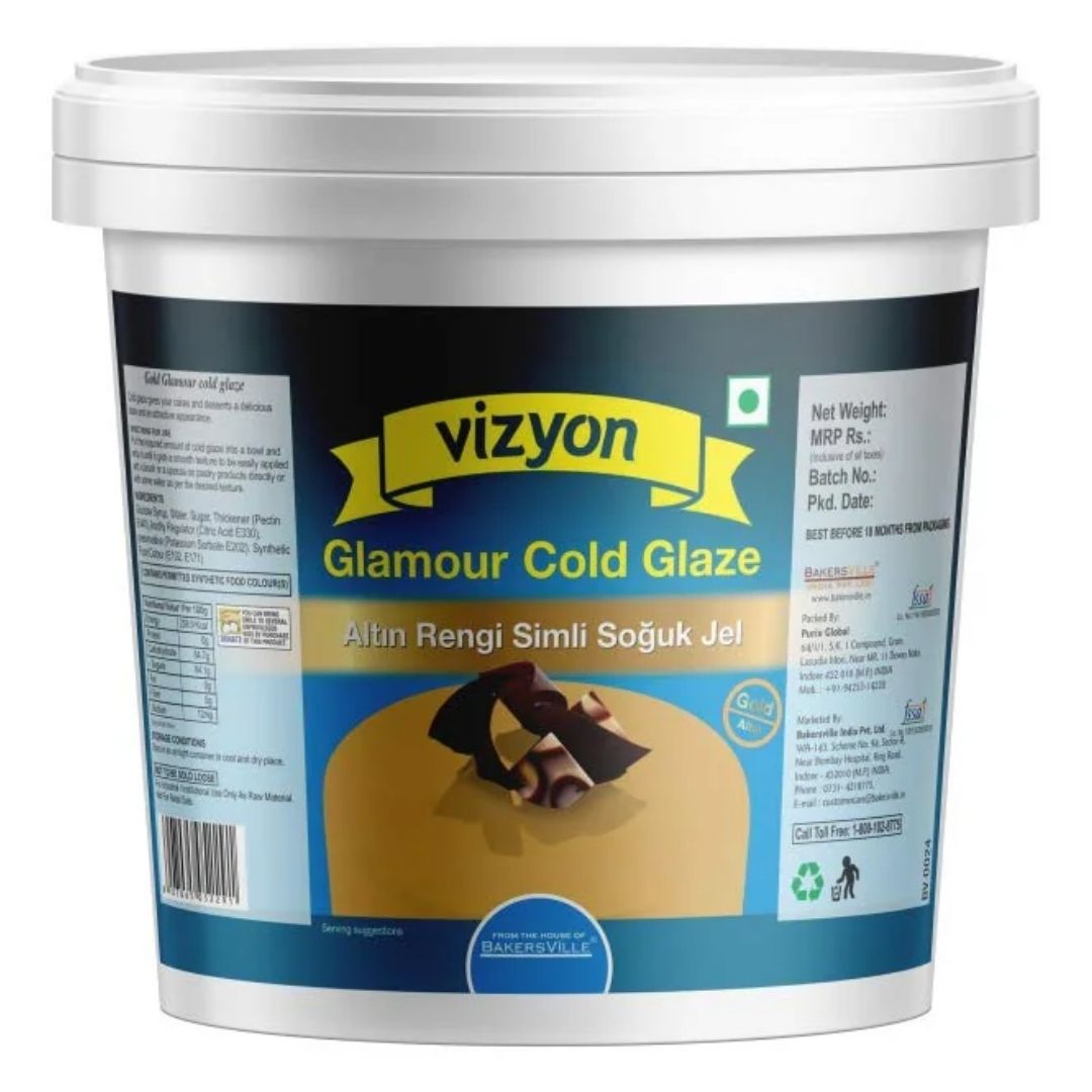 Gold Glamour Cold Glaze 125g Vizyon