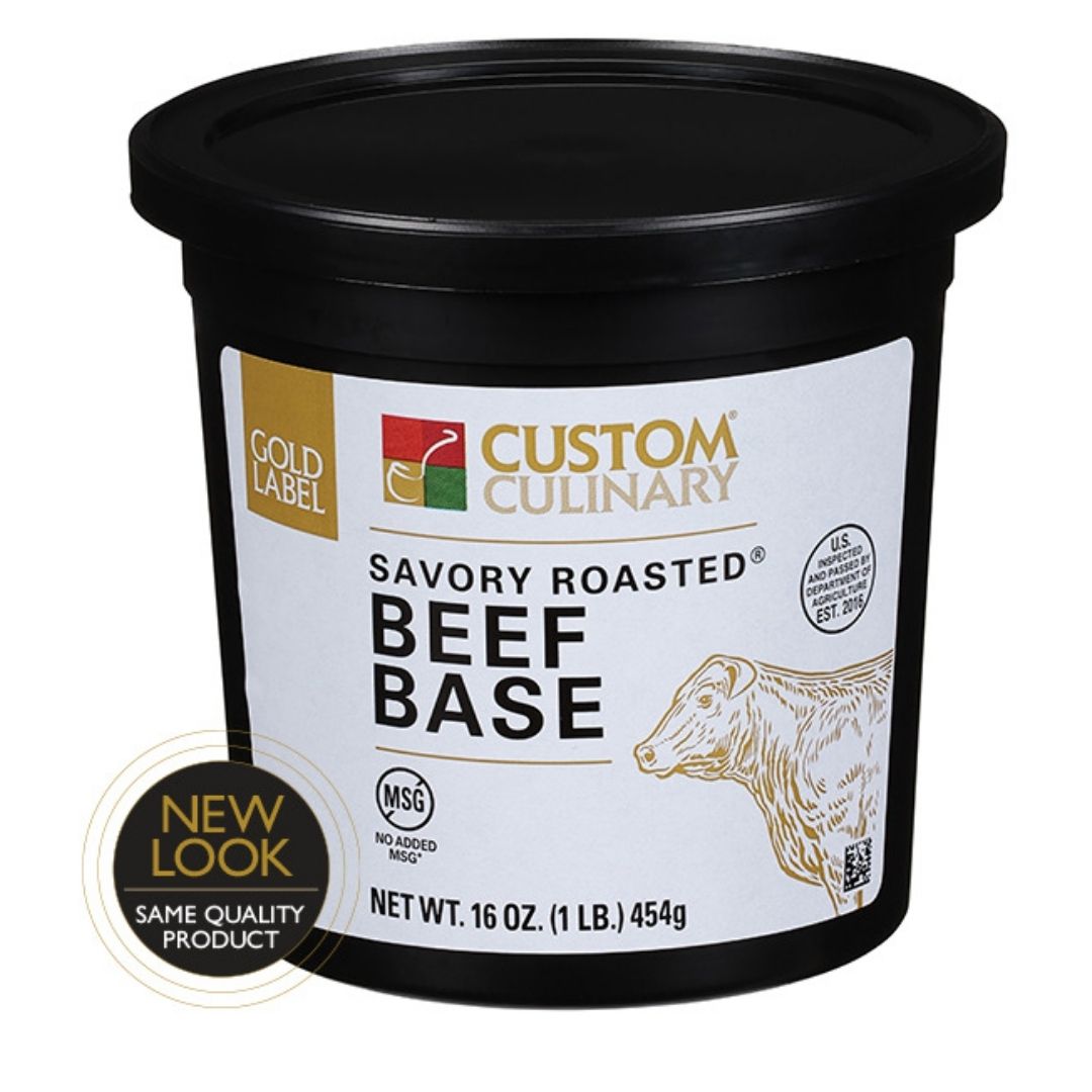 Gold Label Savory Roasted  Beef Base 454g Custom Culinary