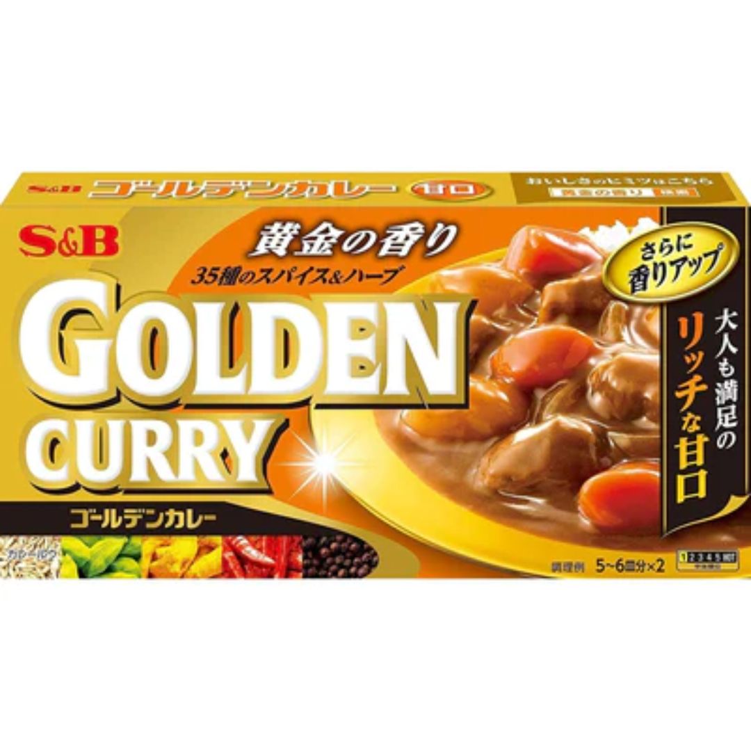 Golden Curry Sauce Hot  198g  S & B