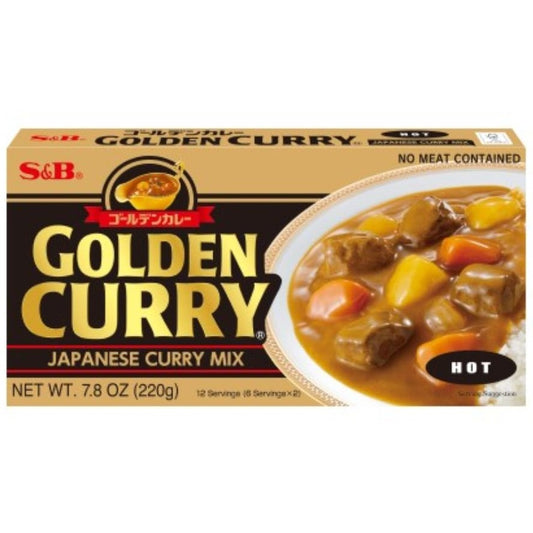 Golden Curry Sauce Mix Jumbo Hot  220g  S & B