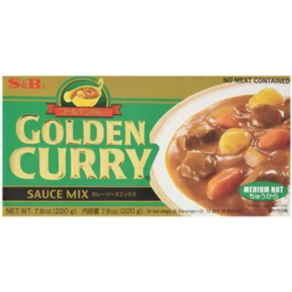 Golden Curry Sauce Mix Medium Hot  220g  S & B