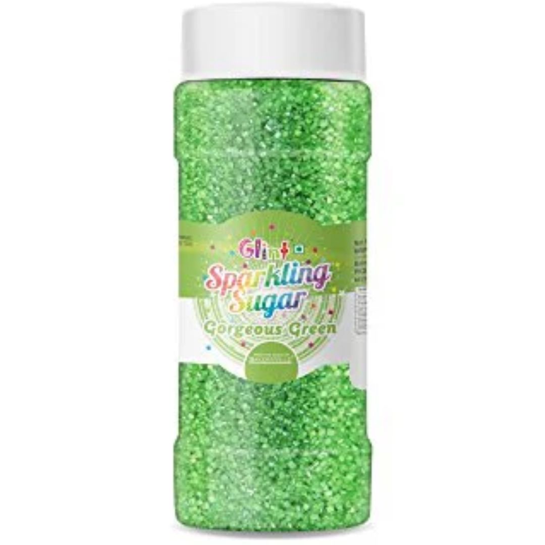 Gorgeous Green Small Sparkling Sugar 75g Glint