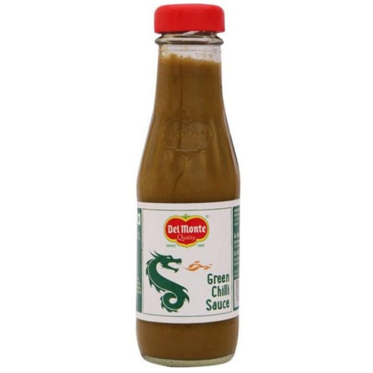 Green Chilli Sauce Glass Bottle 190 gm   Del Monte