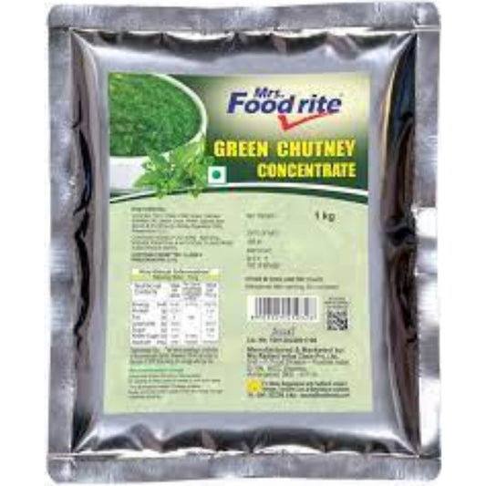 Green Chutney Concentrate  1 kg  Mrs Food rite