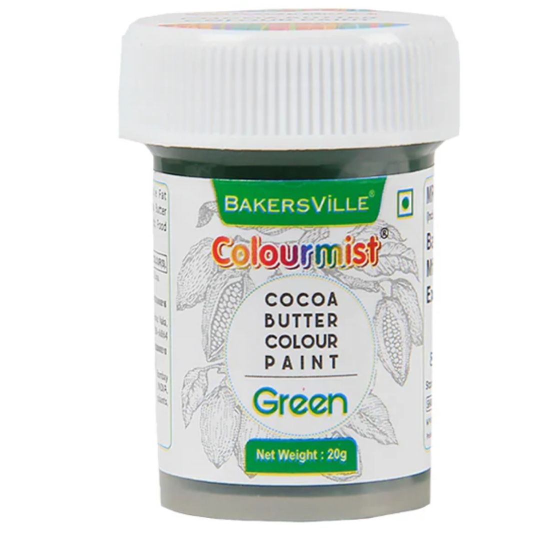 Green Colourmist Cocoa Butter Colour 20ml Bakersville