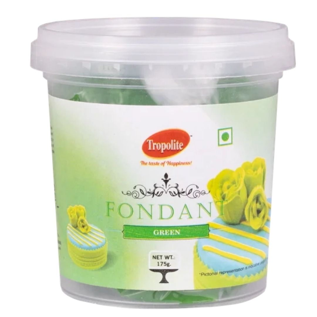 Green Fondant Cake Icings & Decorations 1kg Tropolite