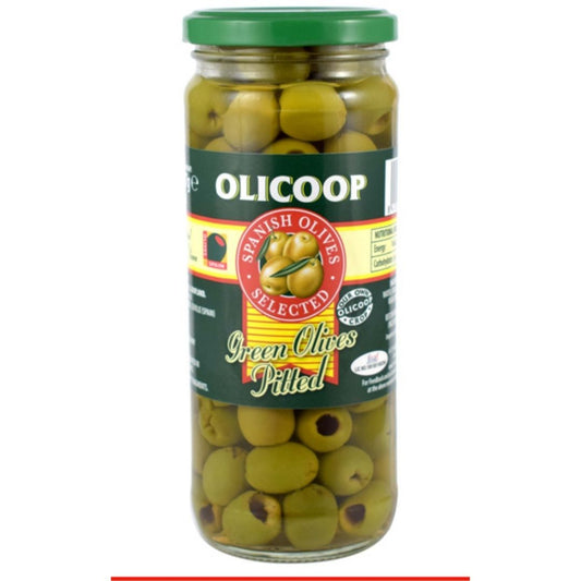 Green Pitted Olive 450g OLICOOP