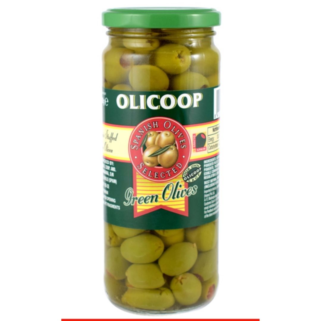 Green Stuffed Olives  450g OLICOOP