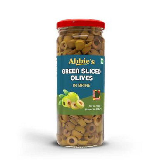 Green pitted olive 450 gm Abbie's