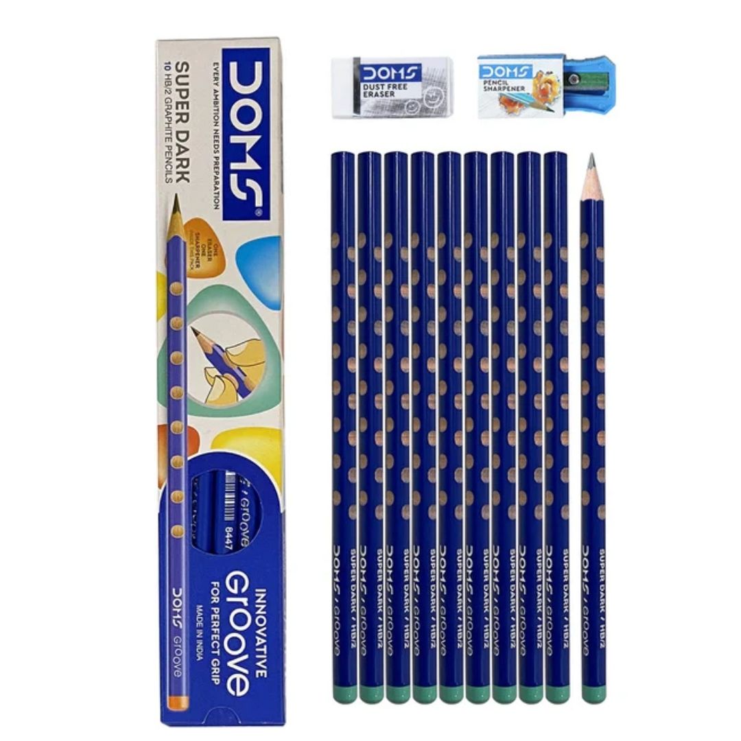 Groove Blue Pencils (Set of 2) DOMS