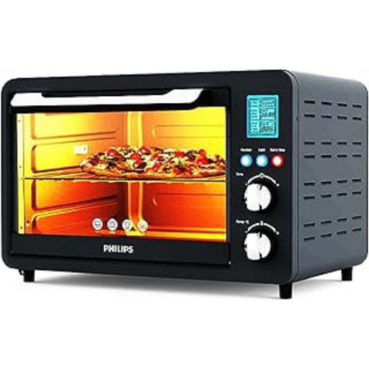 HD6975_00 Digital Oven Toaster Grill, 25 Litre OTG, 1500 Watt with Opti Temp Philips