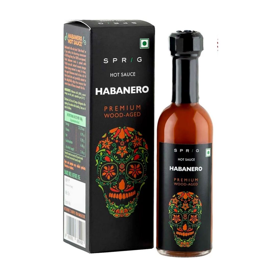 Habanero Premium Wood - Aged Hot Sauce, 55g Spring