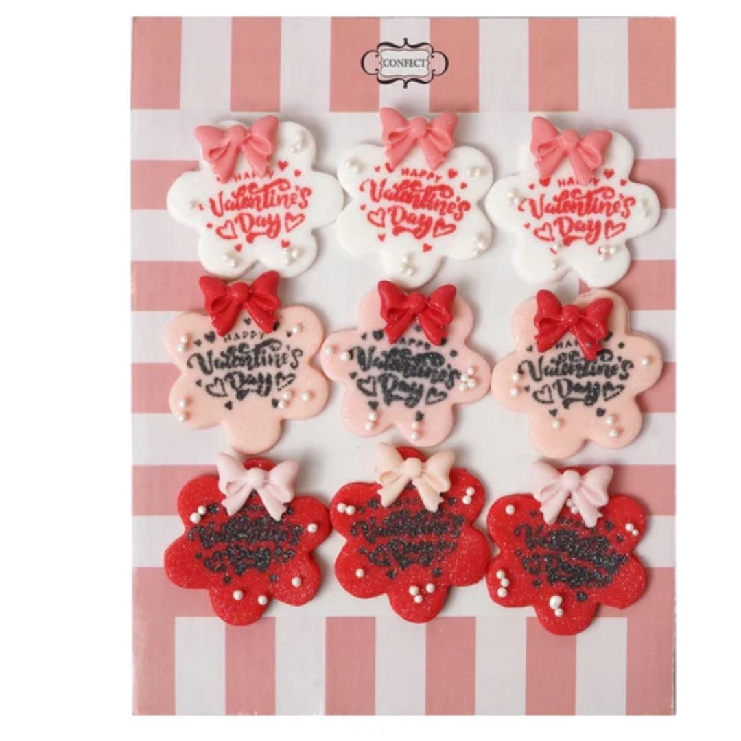 Happy Valentine cake & cupcake Topper VT 002 60 gms Confect