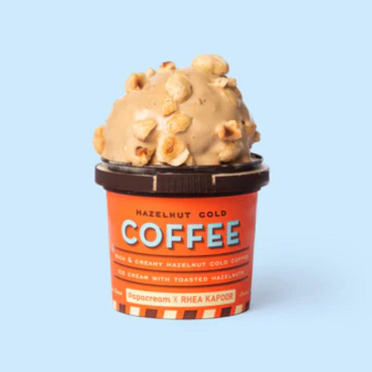 Hazelnut Cold Coffee Ice Cream 100ml Papacream