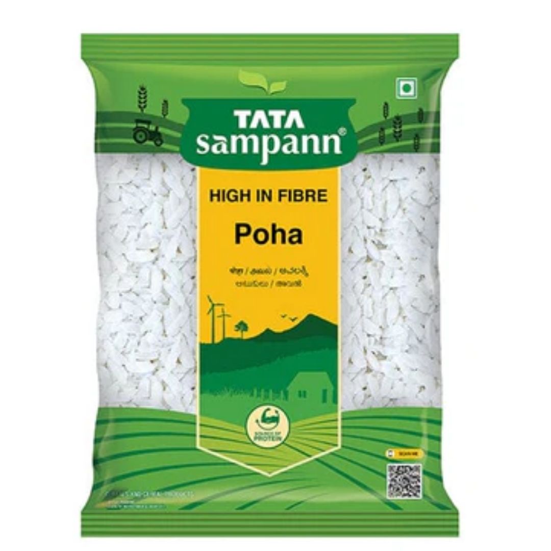 High In Fiber Poha 500gm Tata Sampann