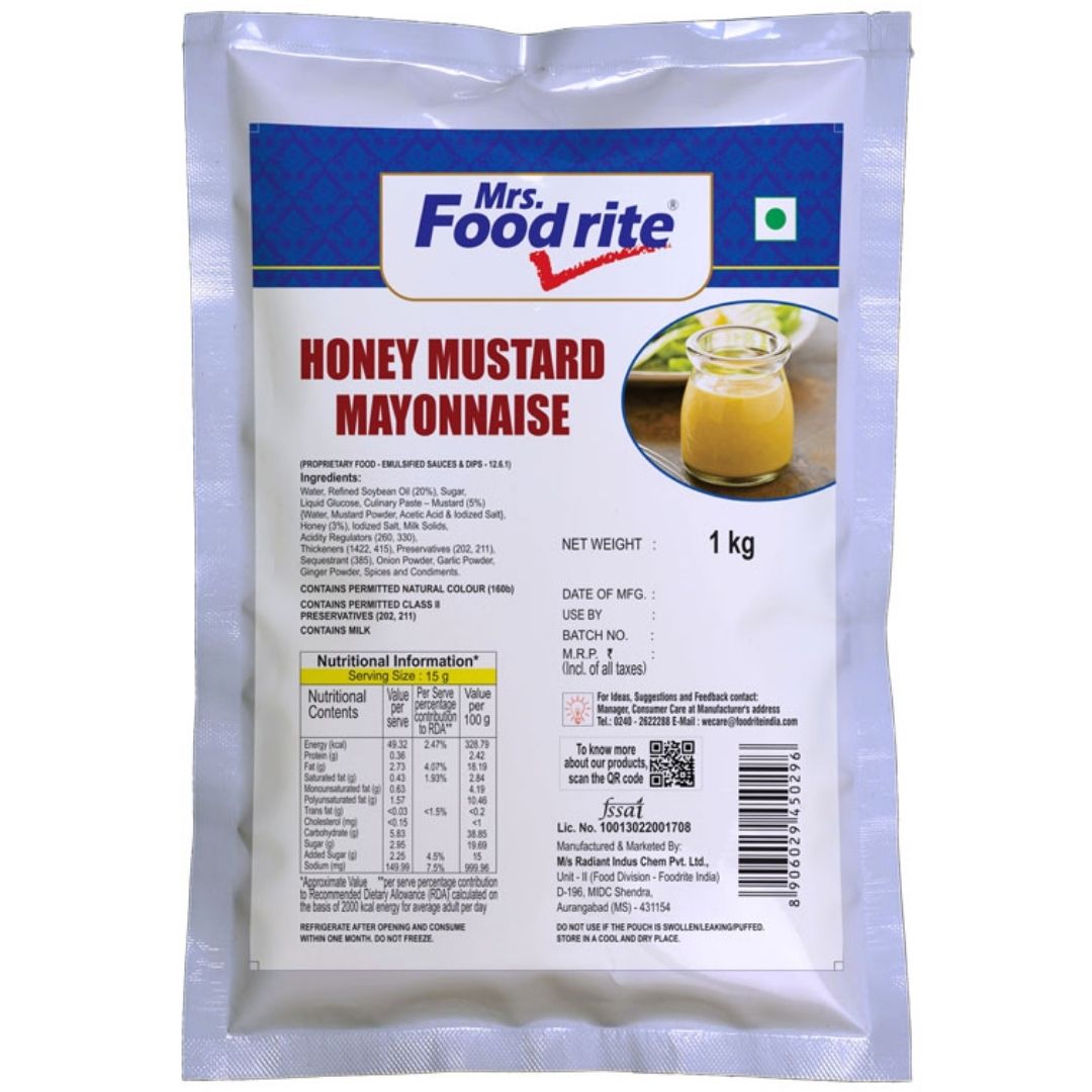 Honey Mustard Dressing  1 kg  Mrs Food rite