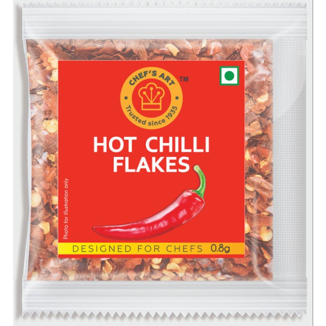 Hot Chilli Flakes(Sachet) 8 gm Chef's Art – JITCO