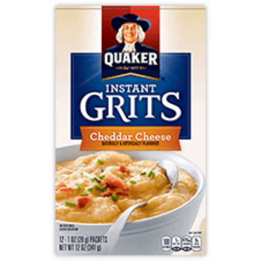 INSTANT GRITS CHEDDAR CHEESE FLAVOR  341G QUAKER