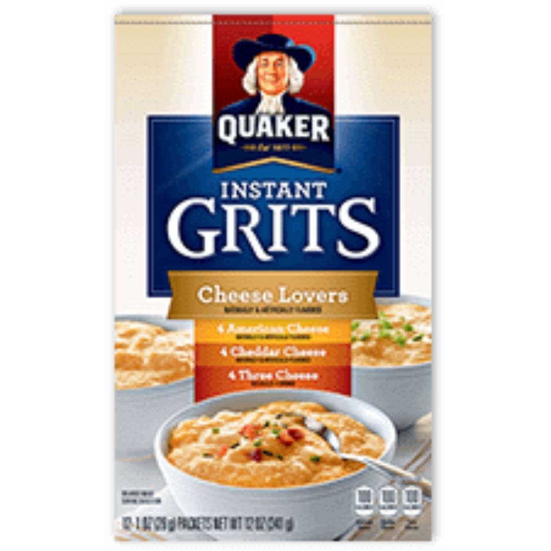 INSTANT GRITS CHEESE LOVERS FLAVORS VARIETY 341G QUAKER