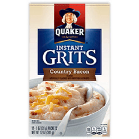 INSTANT GRITS COUNTRY BACON FLAVOR 341G QUAKER