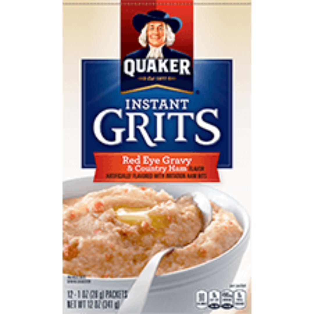 INSTANT GRITS RED EYE GRAVY AND COUNTRY HAM FLAVOR 341G QUAKER