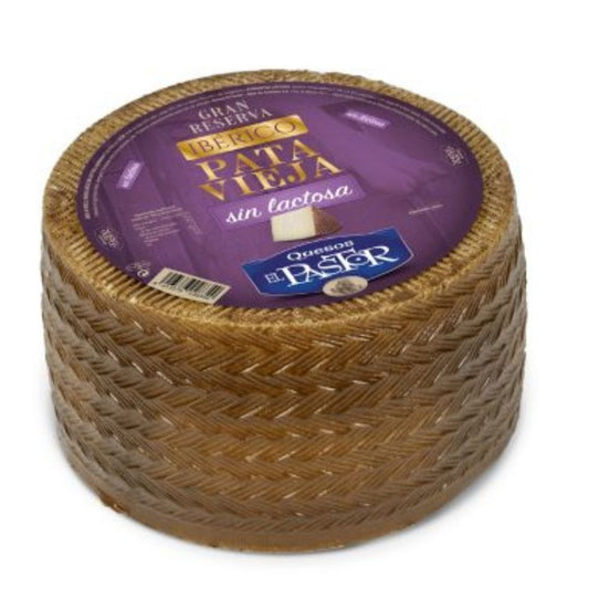 Iberian Gran Reserva Cheese Lactose-Free Pata Vieja 3kg Quesos Elpastor