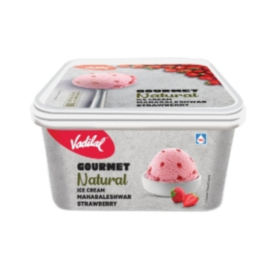 Ice Cream Mahabaleshwar Strawberry Tub 1ltr Vadilal