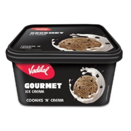 Ice cream Cookies ‘N’ Cream Tub 1ltr Vadilal