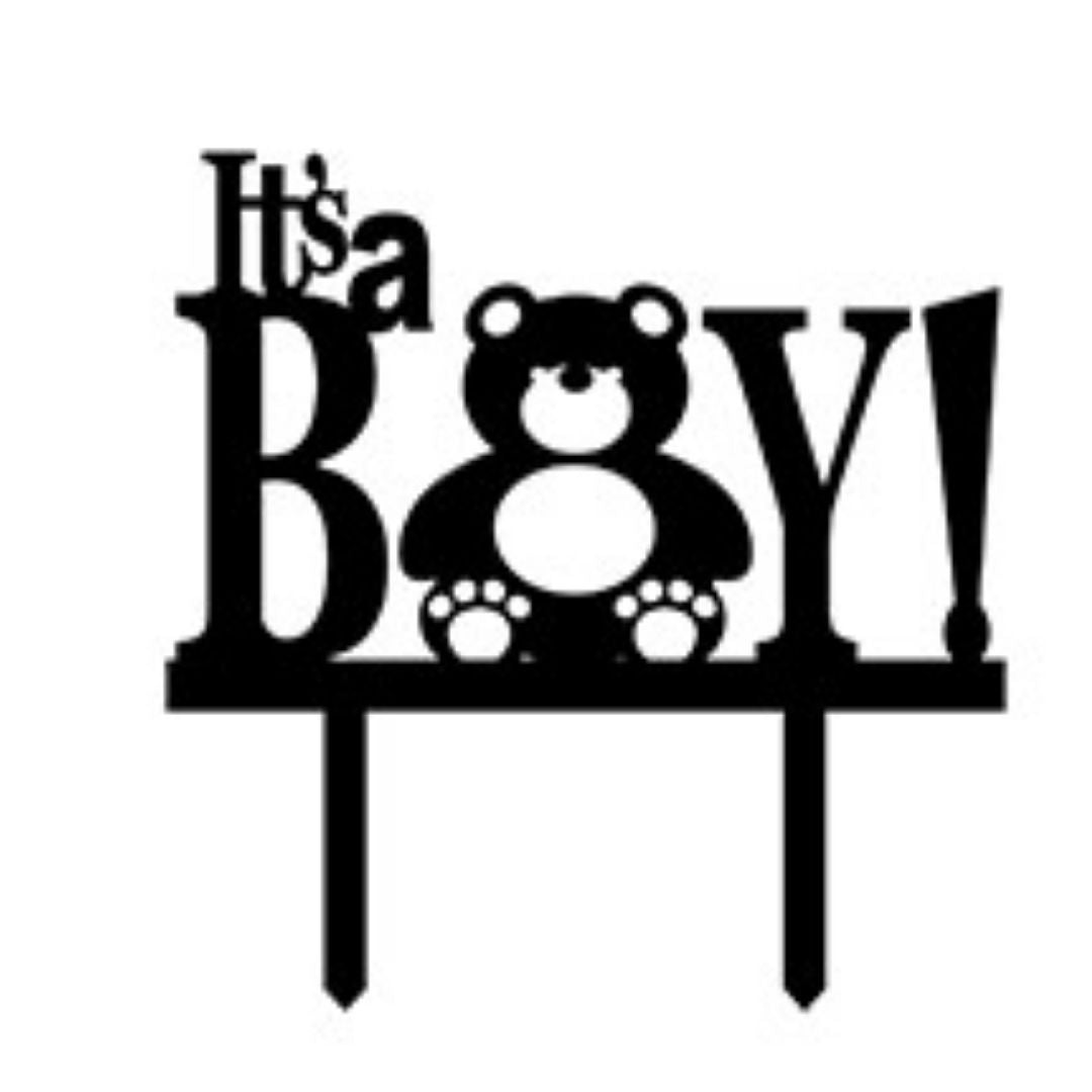 Itâ€™s a Boy Cake Topper