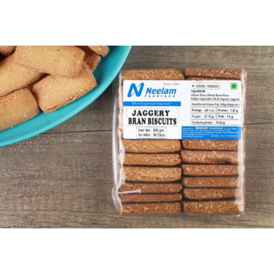 JAGGERY BRAN BISCUITS 200G NEELAM