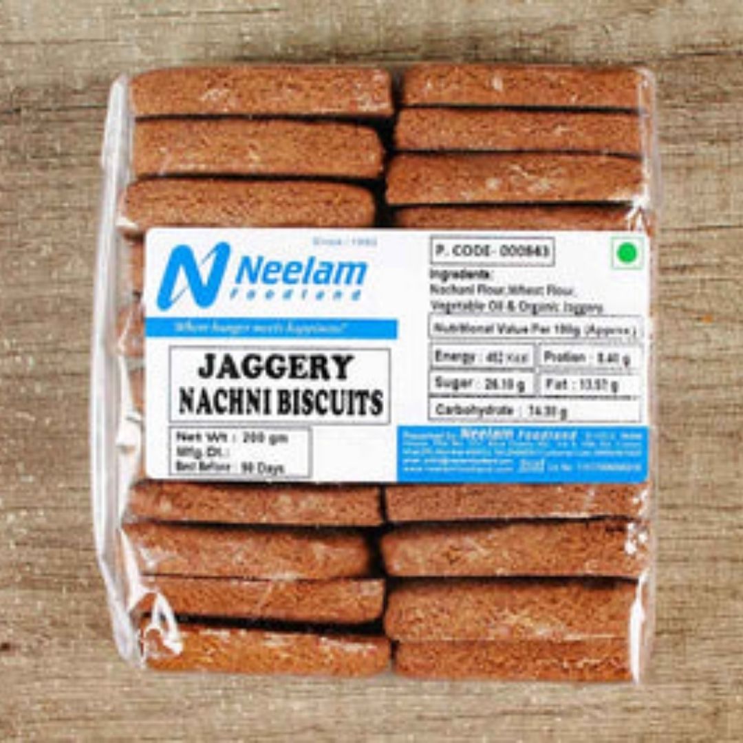 JAGGERY NACHANI BISCUITS 200G NEELAM