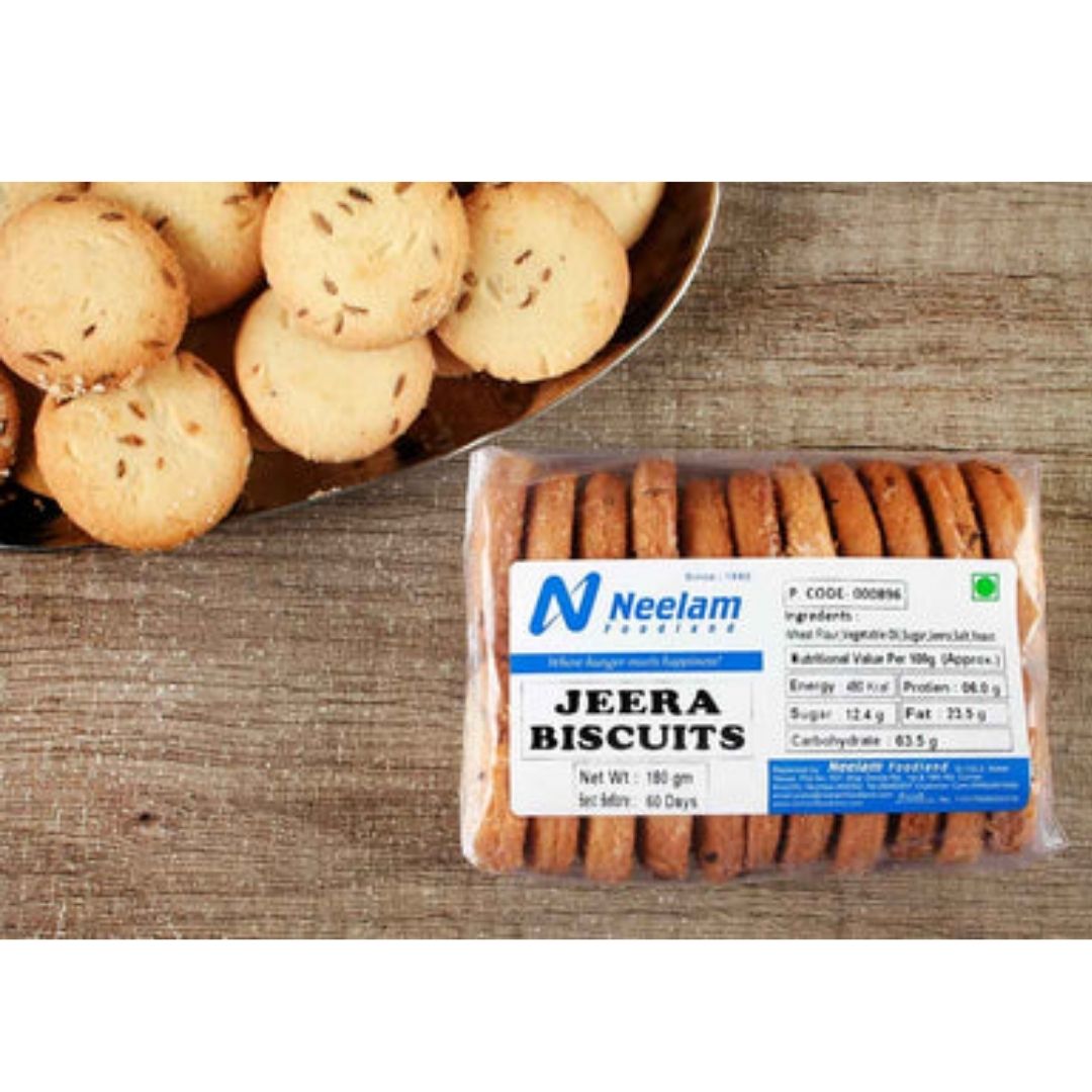 JEERA BISCUITS 180G NEELAM