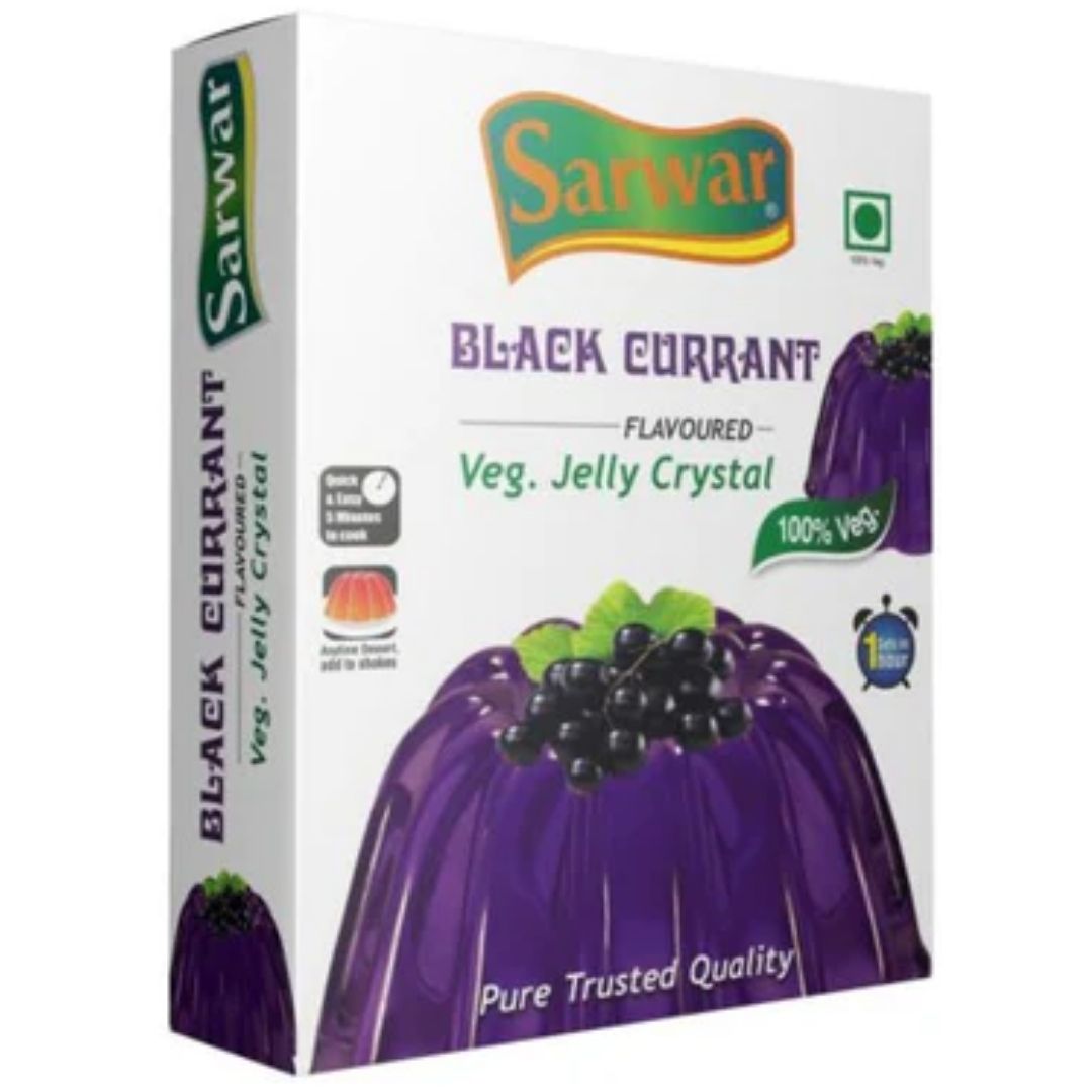 Jelly Crystal (Veg) Black Currant  100 gm Sarwar