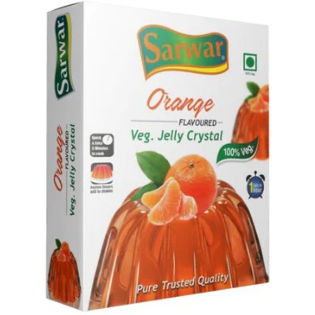 Jelly Crystal (Veg) Orange  100 gm Sarwar