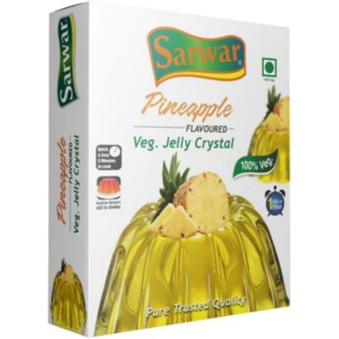 Jelly Crystal (Veg) Pineapple  100 gm Sarwar