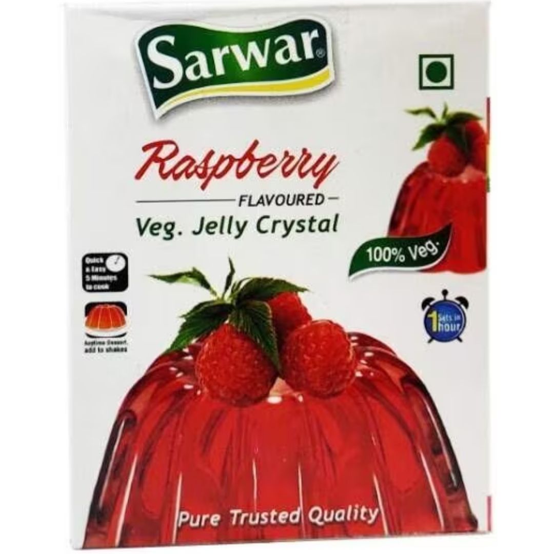 Jelly Crystal (Veg) Raspberry  100 gm Sarwar