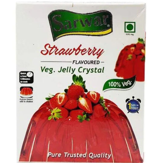 Jelly Crystal (Veg) Strawberry  100 gm Sarwar