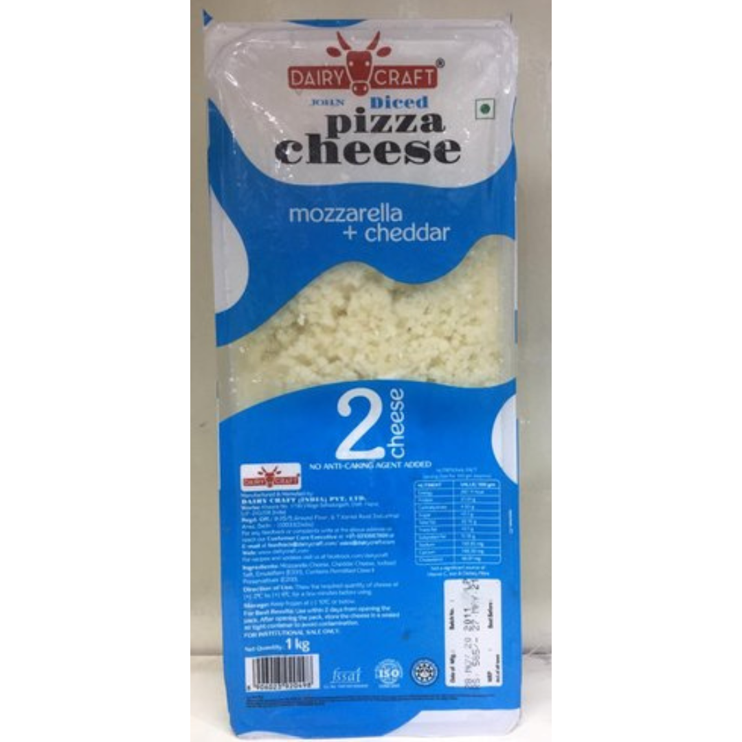 John Diced 2 Cheese (MC) 1 Kg Dairy Craft