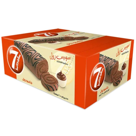 Jumbo Chocolate Swiss Roll 7 Days