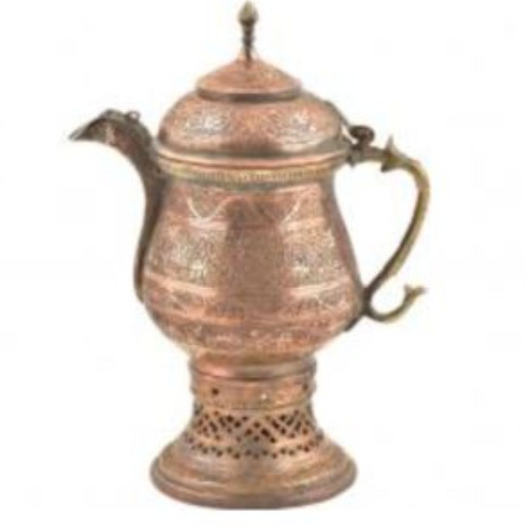 Kashmiri Copper Samovar Tea _ Kahwa (kava) Kettle