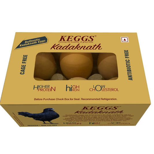 Keggs Kadaknath Eggs (Pack of 6) Keggs