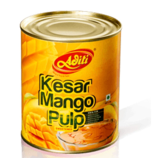 Kesar Mango Pulp Sweetend 850g  Aditi