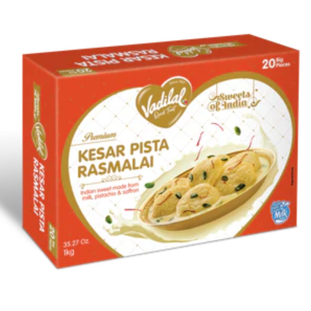 Kesar Pista Rasmalai 1kg Vadilal