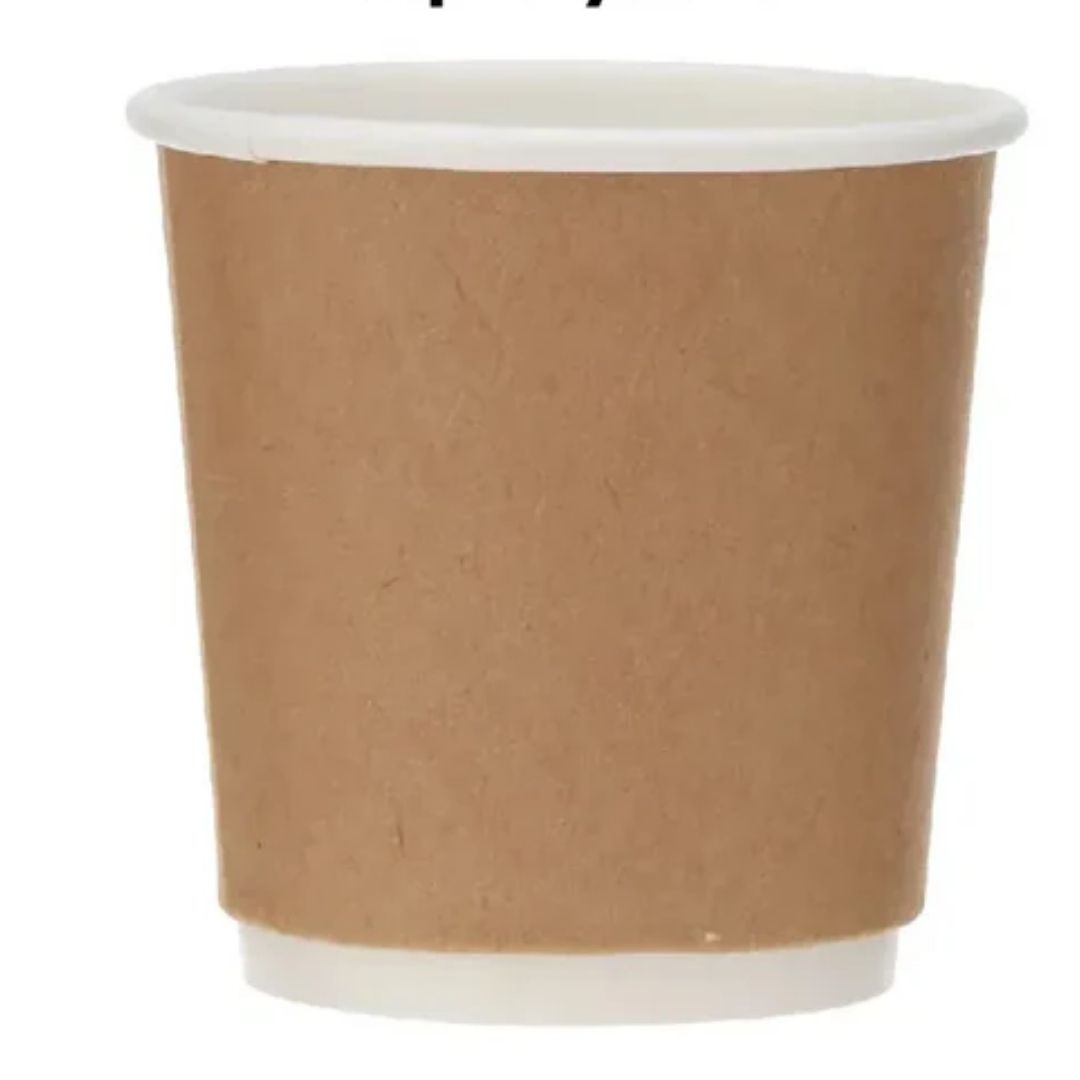 Kraft Double Wall Paper Cup 119ml