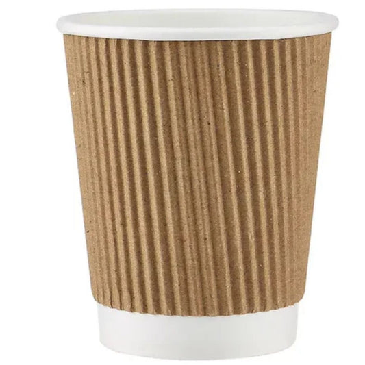 Kraft Ripple Paper Cup 355ml